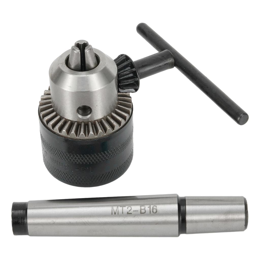 5/64\'\' To 1/2\'\' Drill Chuck Tool With MT2 Morse Taper Arbor and Key For Lathe