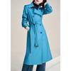 Kebeier Women's Autumn 2025 British Style Mid-Length Trench Coat