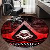 Assassin's Creed Printed Round Rug Carpet Chair Rug Area Rug Entryway Doormats,for Office Chair Living Room Bedroom Kitchen Room.
