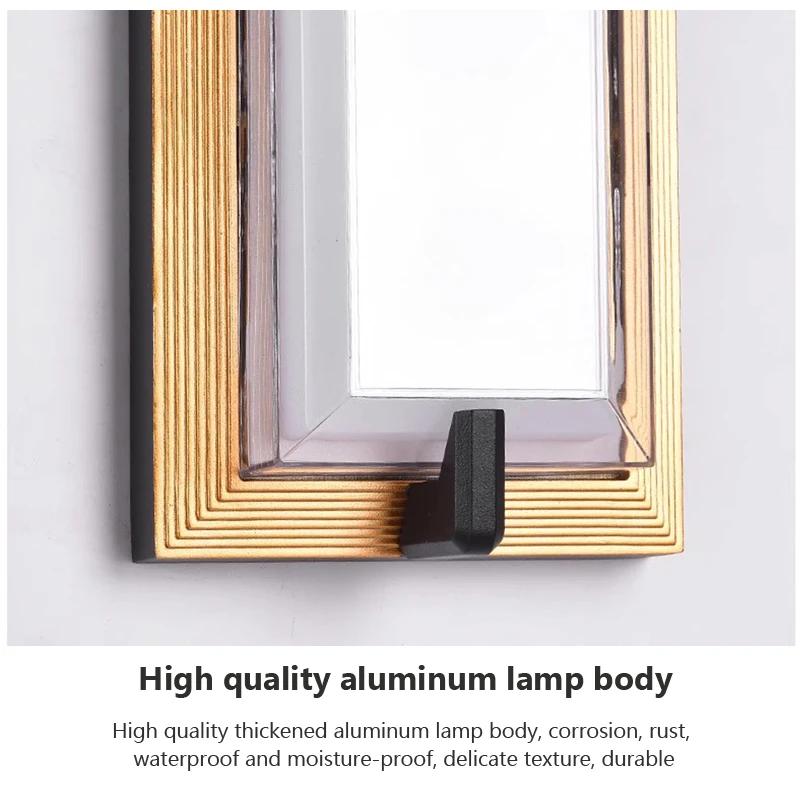 Modern LED Wall Lamp Waterproof Outdoor Corridor Courtyard Balcony Entrance Sunshine Room Interior Super Bright Wall Decor Light