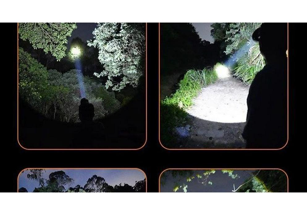 Bright LED Headlamp: Dual Lithium Battery, Long-Life, USB Rechargeable, Waterproof for Outdoor, Fishing & Mining.