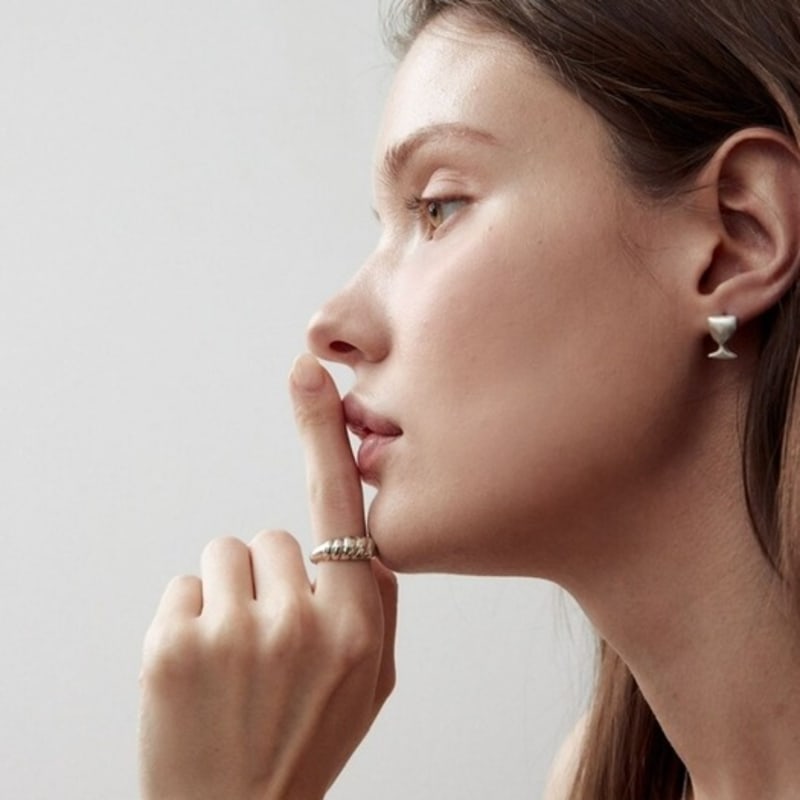 

salted Twist ring gold