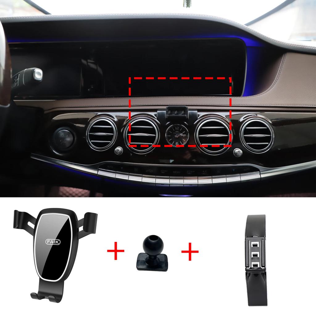 Car Mobile Phone Holder Accessories for Benz GLA X156 X247 EQA B ~2025 GPS Bracket Navigation Stand Auto