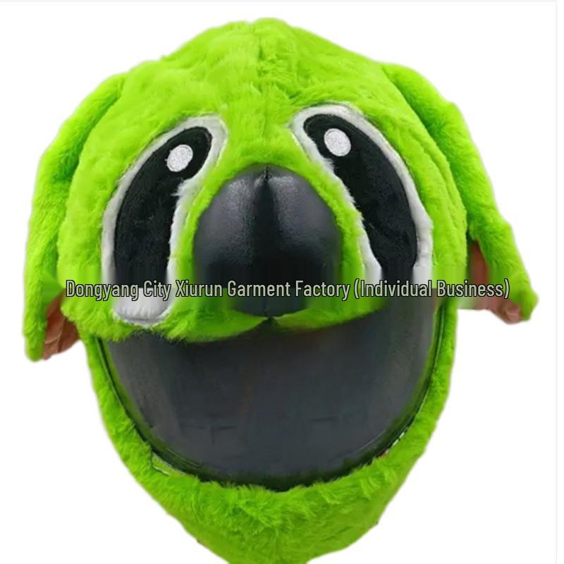 Motorcycle Helmet Decoration: Cartoon Rabbit, Toothless, Pumpkin Head Covers