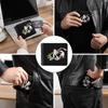 Symphogear Men's Bi-fold Leather Wallet with Coin Purse, Women's Bi-fold Wallet, Slim Wallet, Small Wallet, Popular, Business, Coin Purse, Father's Da