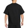 Nike Logo-Print Rundhals Casual Kurzarm T-Shirt Herren Tops Schwarz DX0881-010