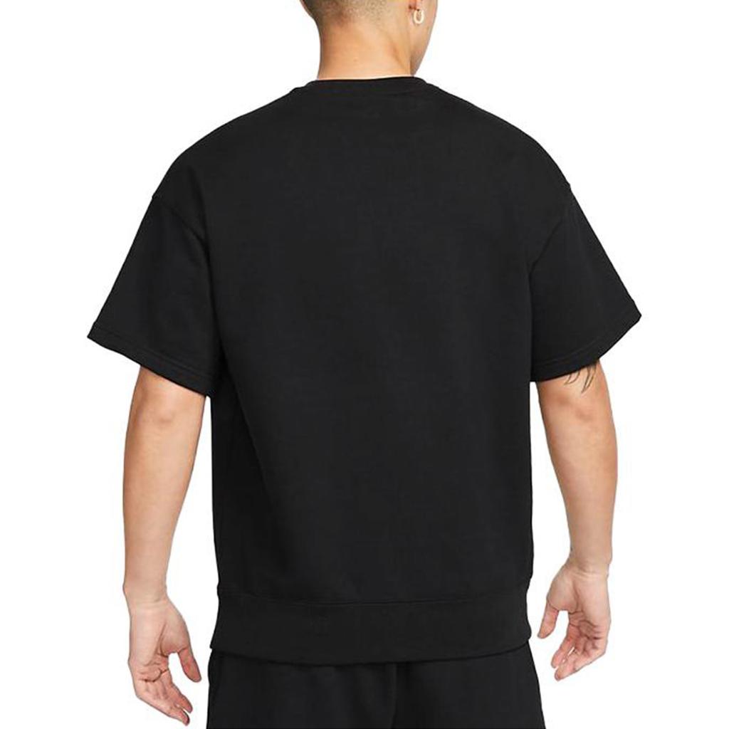 Nike Logo-Print Rundhals Casual Kurzarm T-Shirt Herren Tops Schwarz DX0881-010
