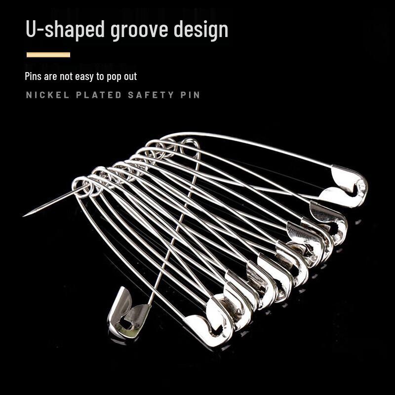 Stainless Steel Safety Pins (100-Pack)
