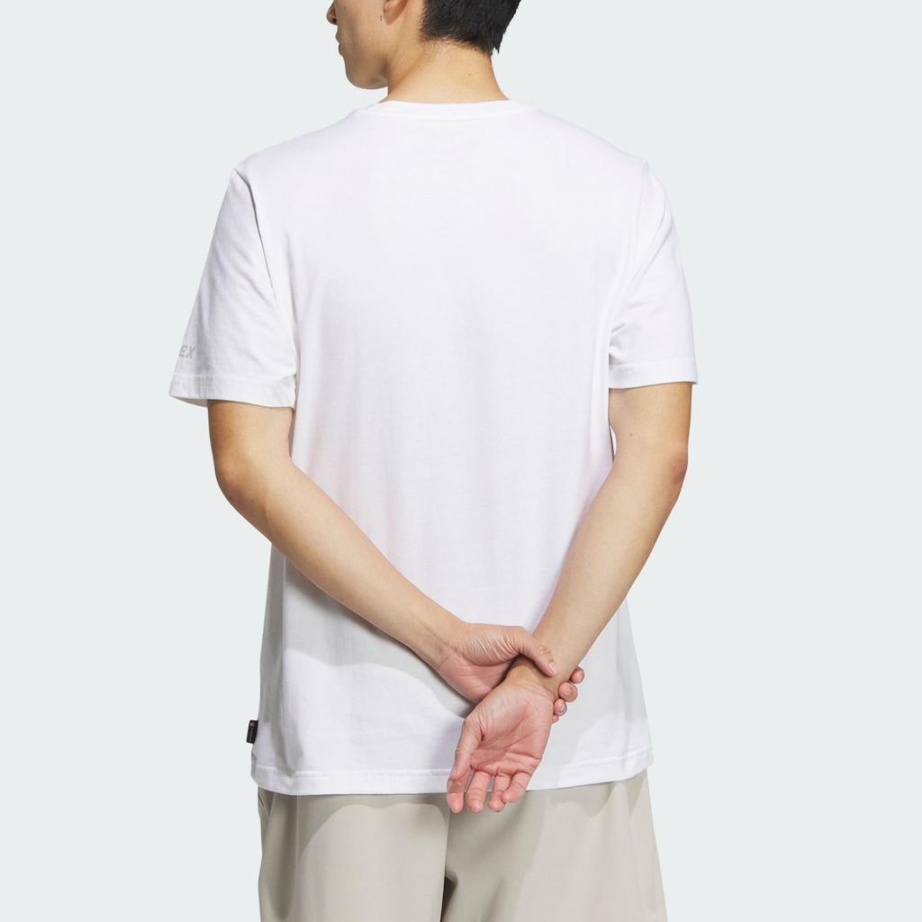 Adidas Short Sleeve Polygiene T-Shirt With Print Design Men Tops White IW7644