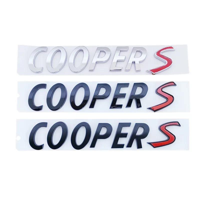 3D ABS Letters For Car Trunk Mini Cooper S Emblem Logo Badge Sticker R56 R50 R52 R60 F56 F55 R55 R53 R57 JCW Clubman Accessories