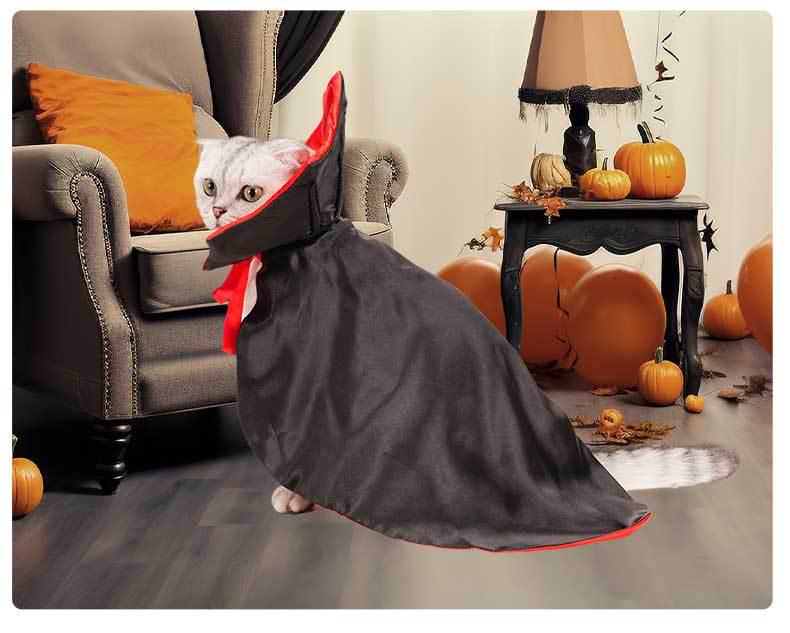 Funny Halloween Magic Cloak Costume for Cats and Dogs