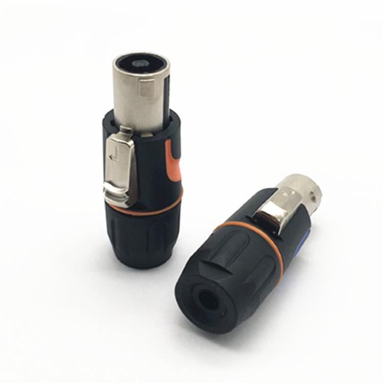 IP46 Waterproof Metal Stage Mixer: Four-Core Pro Speaker Amp Plug