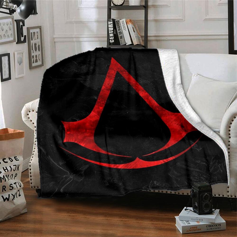 Koc z nadrukiem z motywem Assassin's Creed - Idealny na kanapę, łóżko, podróże i do użytku na zewnątrz | Można prać w pralce, przytulny i trwały.