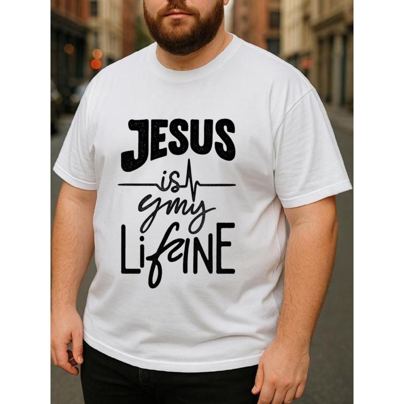 

European Sizes Graffiti Handwriting Is My LIFE Street Gospel New Style Men S Print Short-Sleeved Shirts | All-Season - Me... S разноцветный