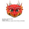 Durable Dragon Halloween Mask 3D Cute Full Face Mask, Party Baby Lightweight Breathable Eyelet Role Play Costume with Realistic Scales And Horns