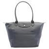 Longchamp Le Pliage Embossed Logo Print Nylon Shoulder Bag Women's Gray L1899919P661