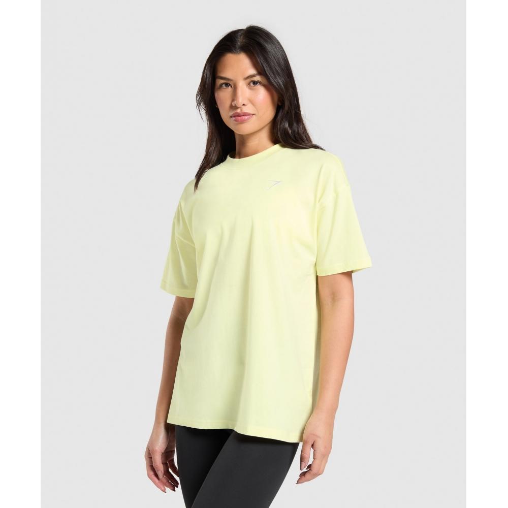 Gymshark Camiseta de Entrenamiento Oversize Amarillo Refrescante B1a7m Ybss