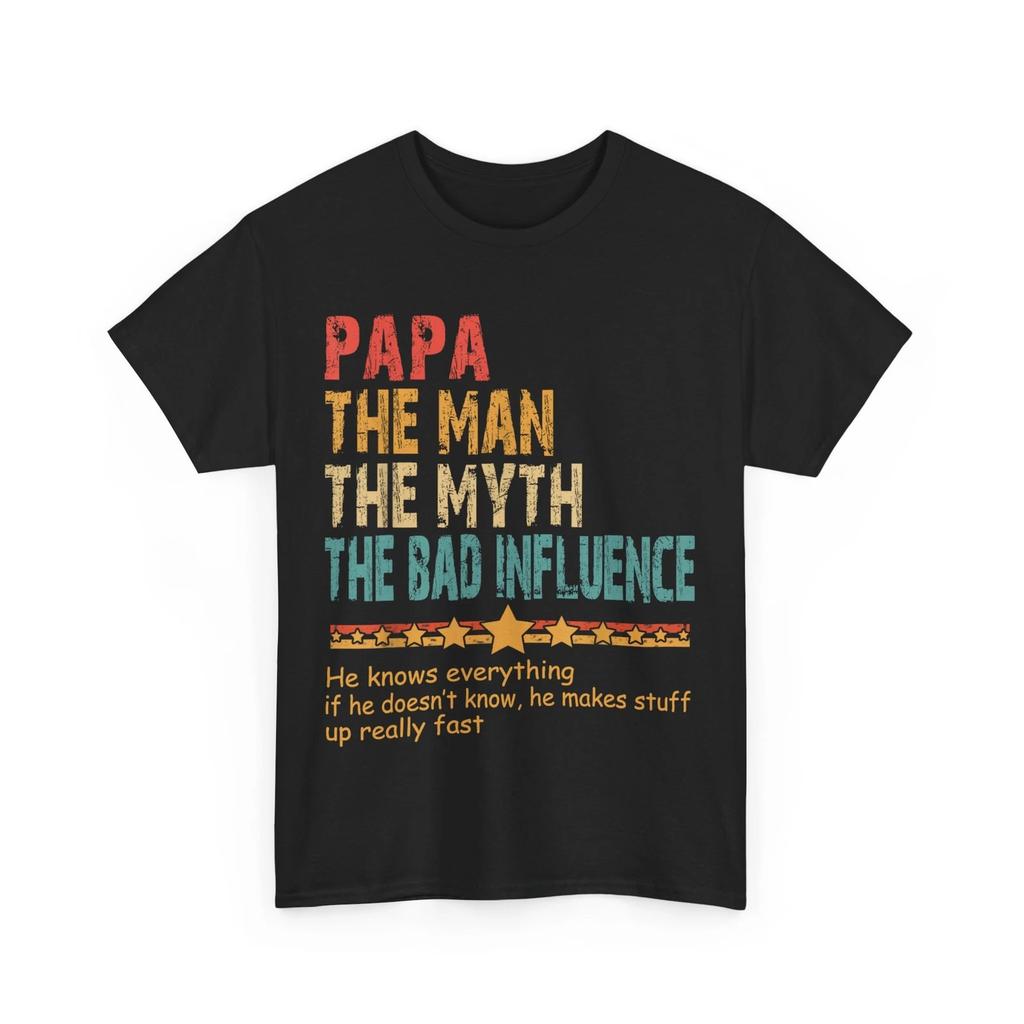 Vatertag Papa Der Mann Der Mythos Der Schlechte Einfluss Vintage Shirt