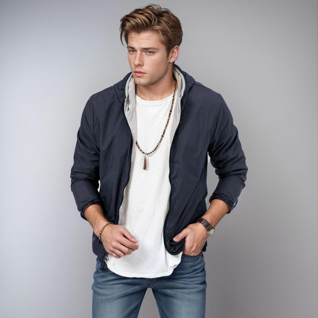 Spring and Summer Jackets, Coats, Solid Color Men's Clothing, Solid Color Zippers, Skin Clothing, Sunscreen on Both Sides