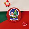 Gift Glass Cartoon Christmas Mirror Easy To Carry Pocket Make-up Mirror Handheld Small Round Mirror Vanity Mirror