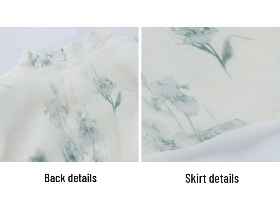 New Chinese Style Summer 2026 Women's Dress: Zen Puff Sleeve Cheongsam