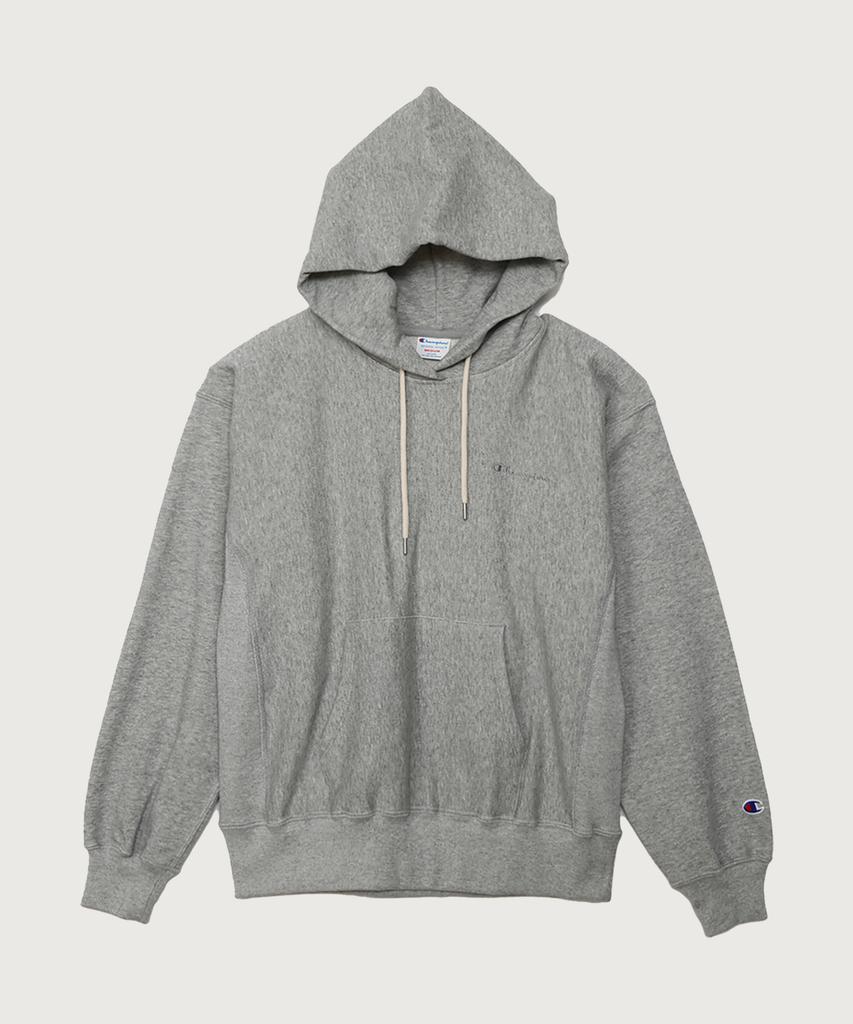 Women'S Reverse Weave Small Logo Loose Fit Hoodie Oxford Grey