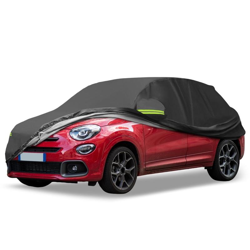 Motoforti Waterproof SUV Car Cover for Volkswagen New Beetle 98-19 with Zipper Black