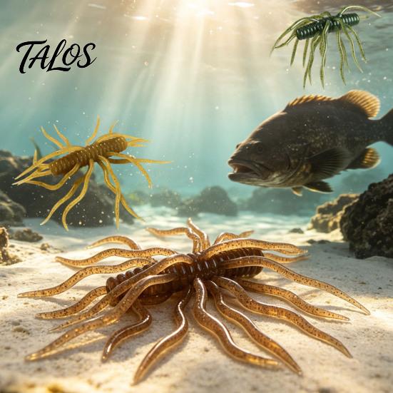 Bass Fishing Tackle 1/3/5Pcs 9.5cm/9g Floating Soft Lure with Multi-Tentacles, Realistic Topwater Baits Bionic Bait, Artificial Swimbait for