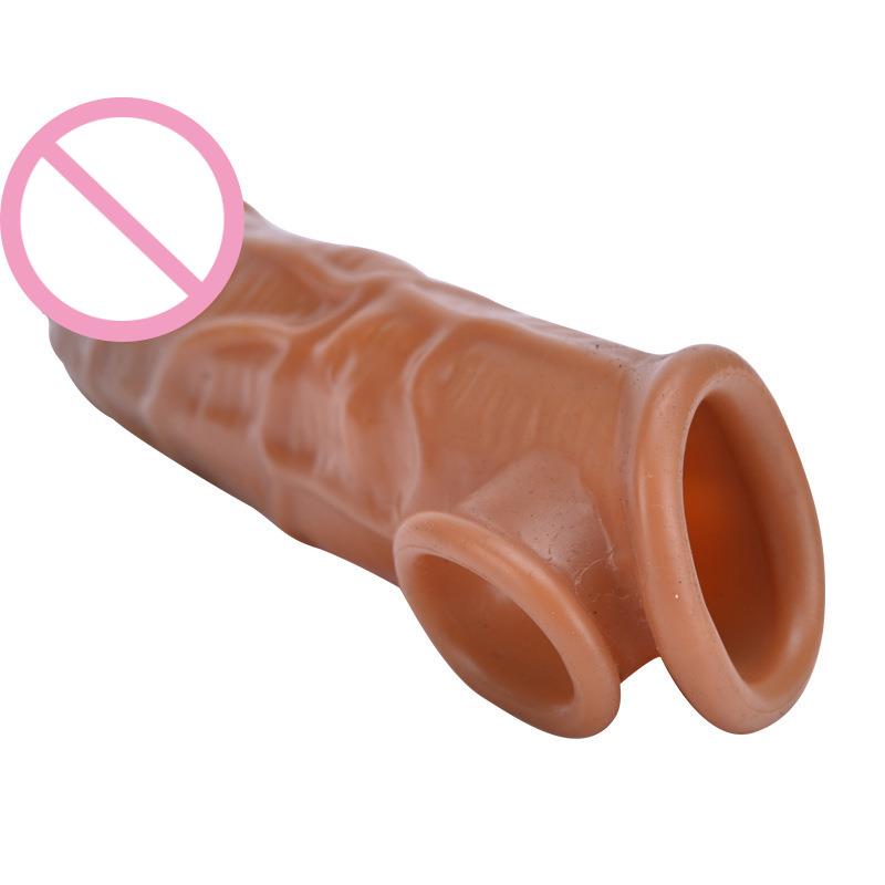 Mužská dilda Kondom Oddálení ejakulace Návlek na penis Mužský kroužek na zvětšení penisu Sexy hračky pro muže Extender pro muže Enhancer Sexy Toy