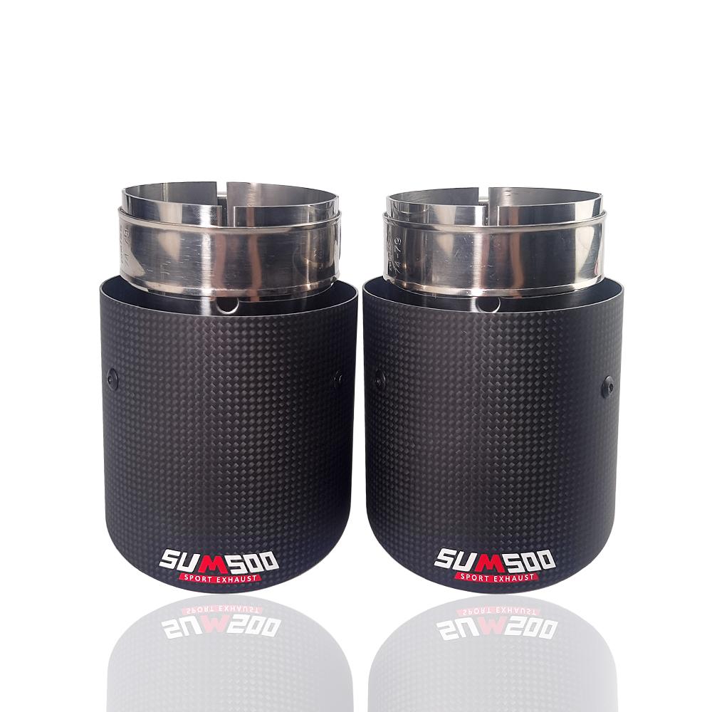 1 Piece SUMSOO Genuine for Mazda CX-5 CX-4 CX-3 Mazda Axela Mazda ATENZA Exhaust Pipe Modified Decorative Carbon Fiber Tail Tips
