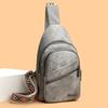 A Soft Leather Backpack for The Chest, A Casual and Fashionable Lady's Travel Single-shoulder Bag, Crossbody Bag and Chest Bag