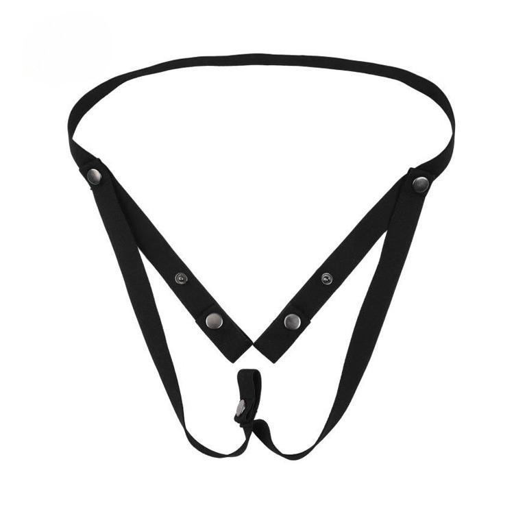 Male chastity lock accessory CB lock anti-escape waist restraint chastity lock fixed band with elastic adjustable straps
