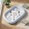 Pet with Print and Four-Sided Bolster - Comfortable Pet Bed Pad for Dogs and Cats