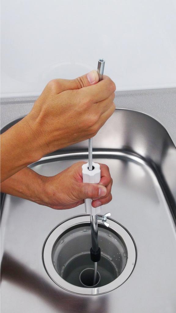 KAKUDAI 6055 5m Pipe Cleaner with Brush for Drain Cleaning