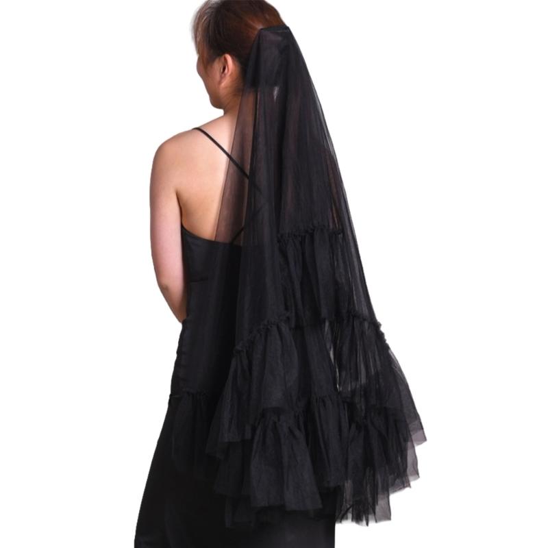 Romantics Short White Veil Light Weight Bride Breathable Veil Adjustable Veils Unique Fashion Accessories