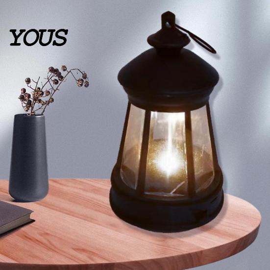 Solar Yard Lights Hanging Lantern, Retro Lantern Garden Lamp, Waterproof LED Outdoor Light for Backyard Porch Terrace Decor