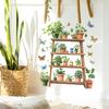 2 Pcs Greenery Potted Plants Shelves Bedroom Living Room Home Wall Background Landscaping Decorative Wall Stickers