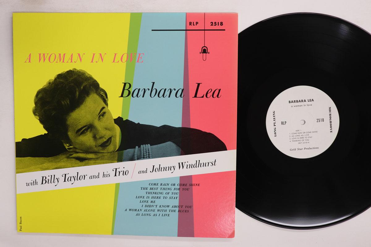 Виниловая пластинка BARBARA LEA  A Woman In Love RLP2518 RIVERSIDE Японский Джаз Б/у