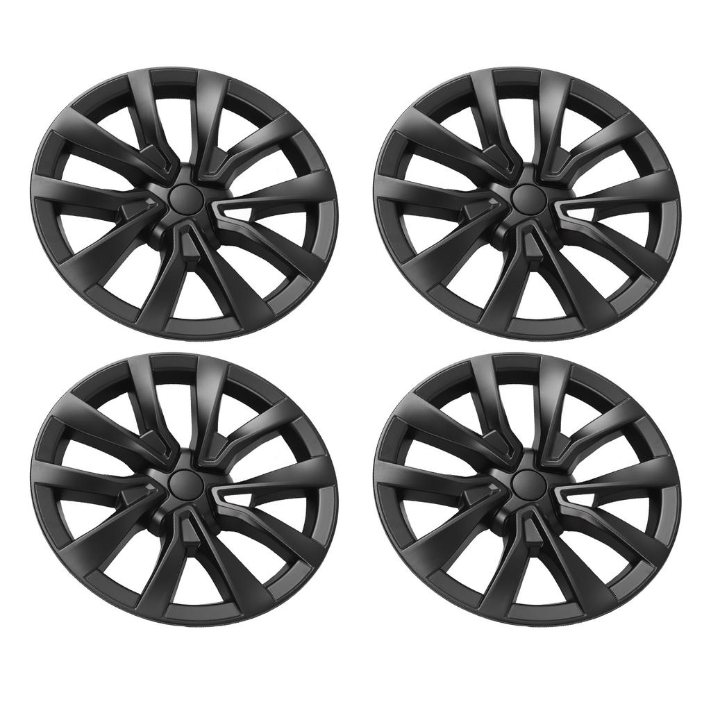 4PCS 18in Wheel Hub Cap Full Wrapping Wheel Hub Cover Trim Replacement for Tesla Model 3 2017 To 2023