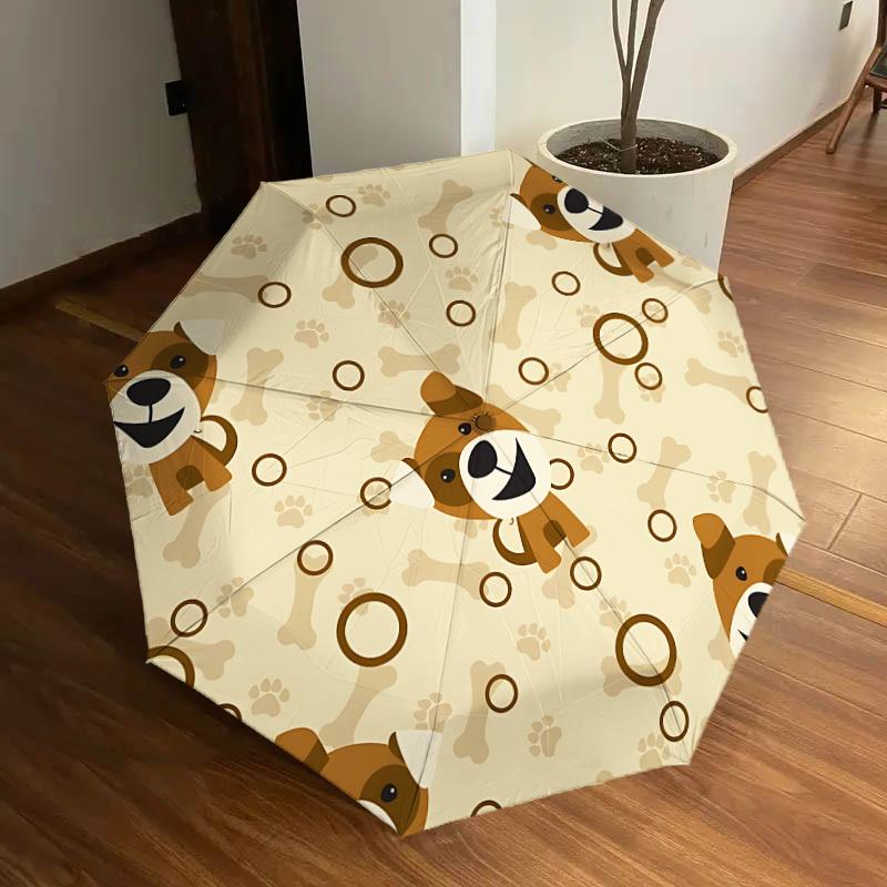 

1pc Dogs, Bones Automatic Umbrella Durable Iron Frame & Plastic Handle, Gift for Men & Women, Sturdy Construction yy250905170