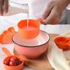 Plastic Measuring Spoon, Measuring Cup, Baking Tool, Orange 10-piece Set, Used For Measuring Cake Baking Powder