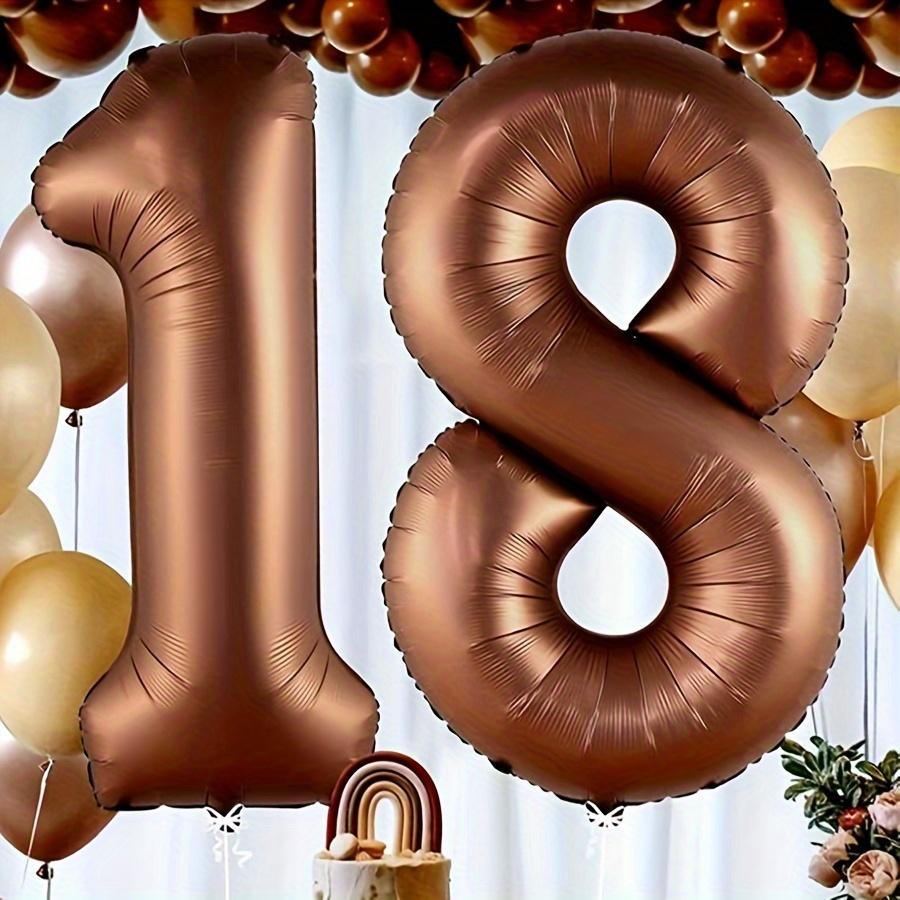 1pc 40inch Brown Aluminum Foil Balloon Number 23 Party & Celebration Decor, Wedding, Christmas, New Year, Valentine'S Day, Birthday Supplies
