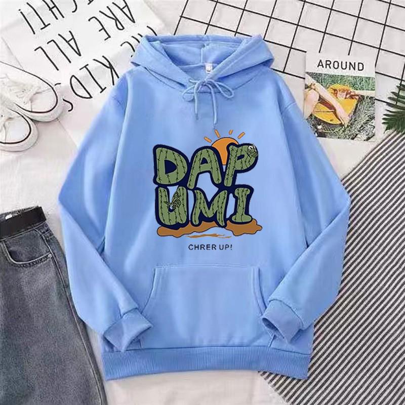 Women's Autumn/Winter Casual Versatile Plus Velvet Hooded Sweatshirt - Loose Long Sleeve Top