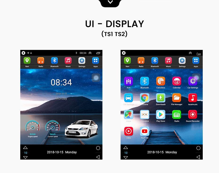 Hyundai Elantra 2015-2019 Vertical Screen Android Navigation System with Reversing Camera.