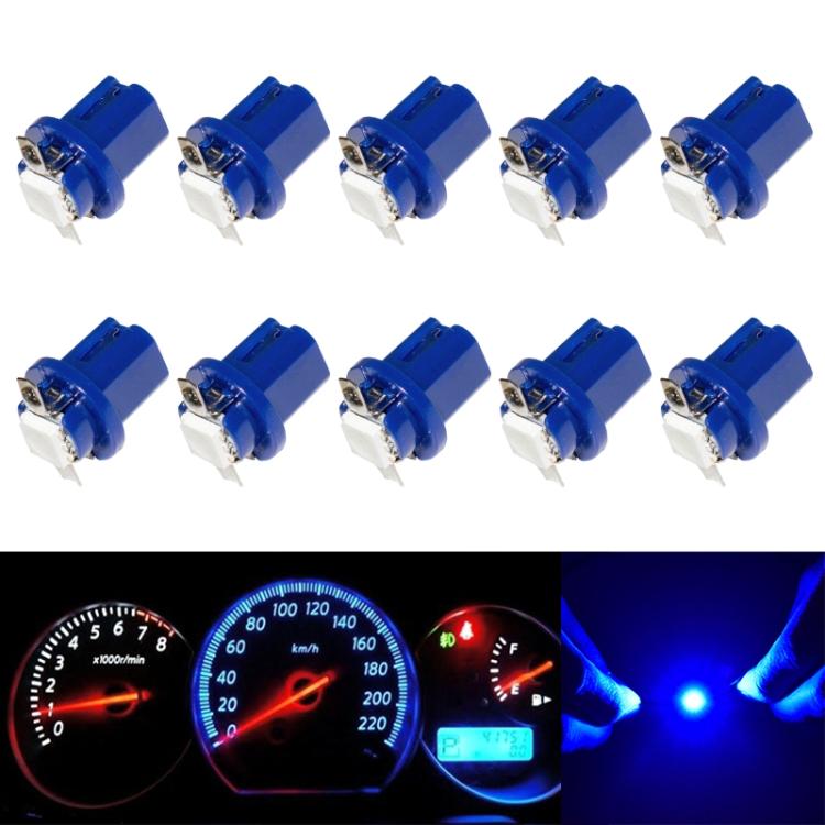 

10 PCS T8.5 5050 Led 1 SMD Car Gauge Dash Bulb Dashboard Instrument Light Wedge Interior Lamp