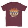 Oversized T Shirt Beach 40th Birthday Classic Vintage 1986 Original Parts Novelty TShirts Cotton Tshirt Men Classic Top Tees