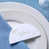 Semicircle Acrylic Place Card,DIY Blank Half Circle Acrylic Sign Wedding Table Decor,Birthday,Centerpiece,Decoration,Party,Event