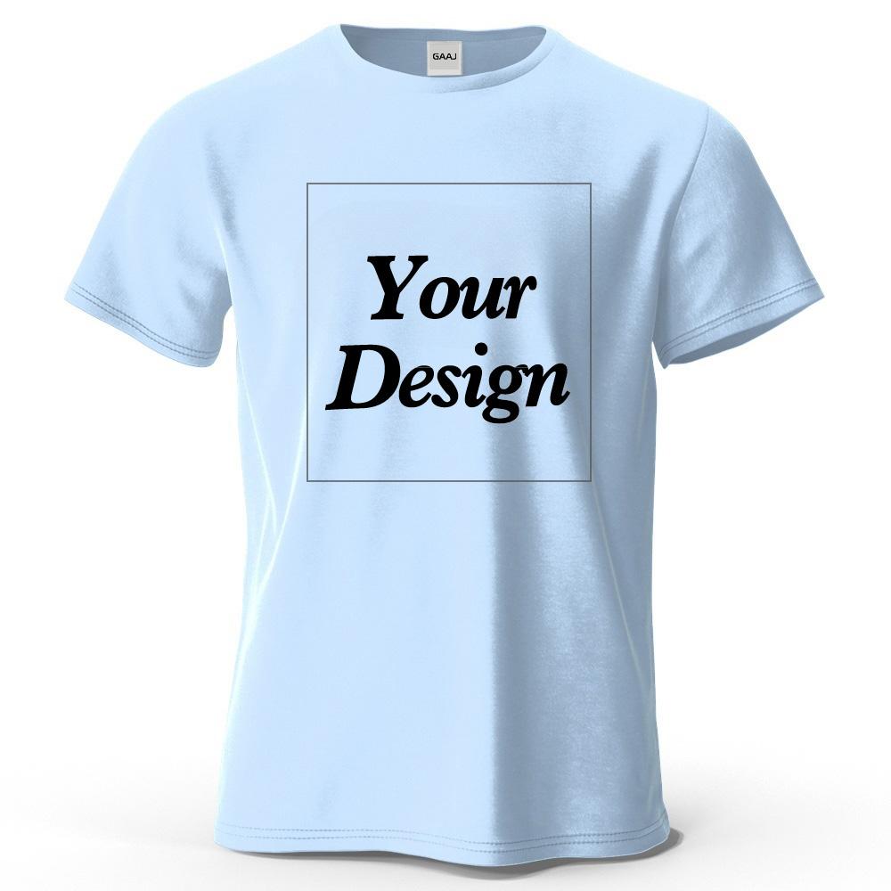 Custom T shirt Customized tshirt Personalized Tee Shirt Diy Print Your Photo Brand Logo Text Men Women 100 Cotton Premium Gift