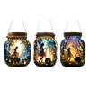 Fairy Hanging Decoration 2D Flat Fairy Forest Acrylic Ornament Wishing Bottle Shape Decoration for Indoor Outdoor Window Door