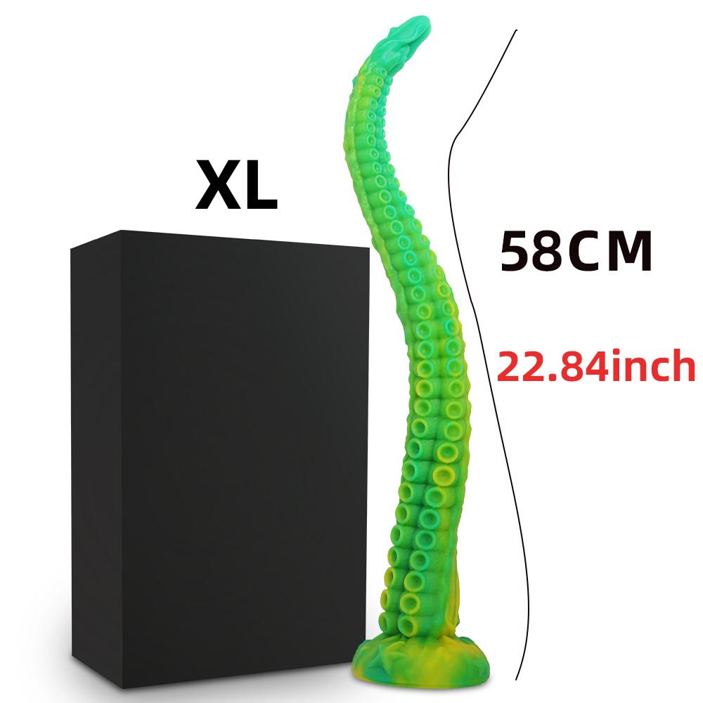 Langer Hintern Analplug Vagina Tentakel Dildo Penis Progressiver Octopus Analplug Sexspielzeug für Erwachsene Monsterdildo Analstimulator Sexprodukt